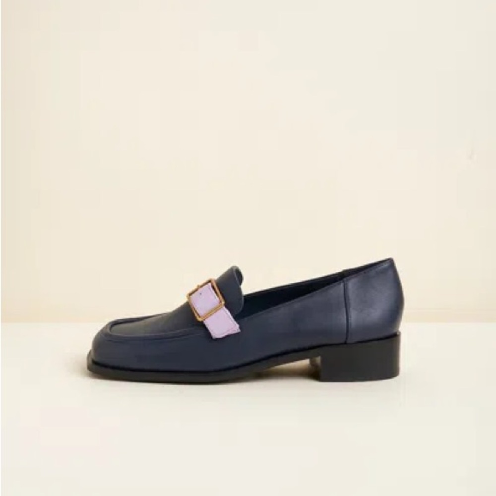 Charlotte Stone Marcel Navy Loafer